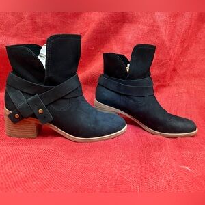 UGG Black Suede Ankle Boots